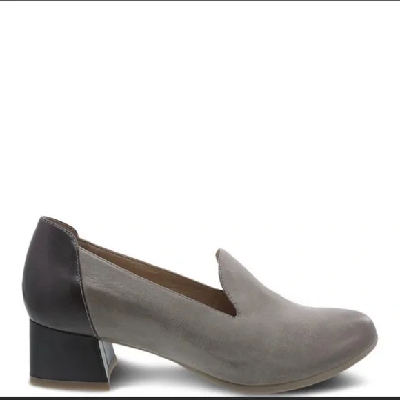 Dansko Preston Stone Burnished Nubuck gray heels - Picture 3 of 13